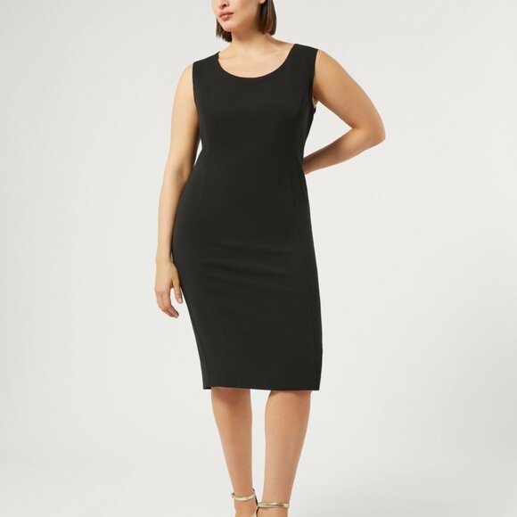 NWT: Marina Rinaldi Cady Sheath Dress - Picture 1 of 5